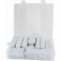 Jogo de feltro adesivo para m�veis com 388 pe�as branco - TBZ414