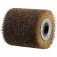 Roda escova latonada em fio de a�o 100 x 19 mm