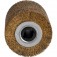 Roda escova latonada em fio de a�o 100 x 19 mm