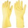 Luva de l�tex antiderrapante com forro amarela