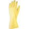 Luva de l�tex antiderrapante com forro amarela