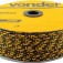 Corda multifilamento tran�ada 5 mm x 250 m preta e amarela