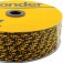 Corda multifilamento tran�ada 6 mm x 165 m preta e amarela