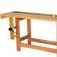Bancada para marceneiro 2,10 x 0,55 x 0,90 m com 2 morsas - RLLMAD131.2