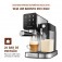 Cafeteira expresso 20 Bar preto e prata Dolce Latte�- C-28-ECL  220V