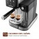 Cafeteira expresso 20 Bar preto e prata Dolce Latte�- C-28-ECL  220V