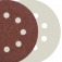 Disco de lixa com pluma 125 mm 8 furos gr�o 100 com 10 pe�as - 08.005