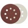 Disco de lixa com pluma 125 mm 8 furos gr�o 320 com 10 pe�as - 08.045