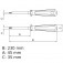Chave hexalobular reta com cabo t-30 a�o cromo van�dio - 44350030