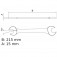 Chave fixa 10 x 11 mm a�o cromo van�dio - 44610103