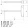 Chave allen abaulada cabo T 5 x 160 mm - 44364105