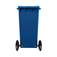 Carrinho coletor de lixo 120 litros sem pedal - 13741