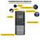 Mini Compressor de ar port�til digital recarreg�vel 150 PSI com LED - BOM-8906