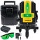 N�vel a laser verde bateria 2 linhas com maleta e �culos - BOM-6210