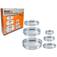 Kit de peneiras em a�o inox 13 a 24 cm com 6 pe�as - BFH1562
