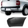 Para-choque Saveiro G5 2009 a 2013 Saveiro G6 2013 a 2016 traseiro direito preto liso - 6481