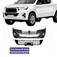 Para-choque Hilux 2018 a 2020 dianteiro preto liso com grade - 7078