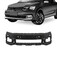 Para-choque Saveiro Cross G7 2017 a 2020 dianteiro preto liso parcial com furo para sensor - 6678