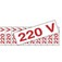 Etiqueta sinalizadora de voltagem em poliestireno 220 volts - 200AZ