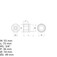 Soquete sextavado 55 mm encaixe 3/4