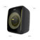 Caixa de som port�til 70W RMS Bluetooth Entrada P10 com Led  - BEAT 1000