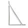 Cantoneira tipo m�o francesa 20 x 30 cm branco - BFH1530