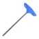 Chave allen cabo T 2 x 100 mm a�o gedore van�dio - 42T