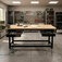 Bancada desmont�vel aberta de 2.000 x 600 mm com tampo de pinus