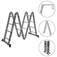 Escada multifuncional de alum�nio 4 x 4 com 16 degraus 11 em 1 - ESC0266RO