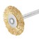 Escova de lat�o circular ondulada 20 mm para micro ret�fica