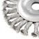 Escova de a�o inox circular torcida 4.1/2
