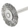 Escova de a�o inox circular ondulada 20 mm para micro ret�fica