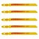 L�mina serra tico tico 50 mm 8 dentes bimetal para madeira 5 pe�as - BU38