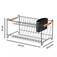 Escorredor de lou�a duplo com porta talheres Eco Design - 0452