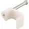 Grampo pl�stico chato para fios 8 mm� com 100 pe�as