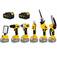 Kit com 10 Ferramentas a bateria 21V 3Ah brushless com 2 baterias compartilhadas - BOM-9763  110V/220V