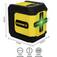 N�vel a laser verde a bateria 2 linhas alcance de 15 m com suporte - BOM-6215