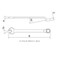 Chave combinada 50 mm a�o cromo van�dio - 44660150