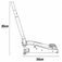 Macaco jacar� hidr�ulico rebaixado em alum�nio 1,5T 360 mm - SGT-2035