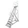 Escada plataforma de alum�nio 3.0 m com 11 degraus + patamar