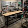 Bancada desmont�vel aberta 2.000 x 600 mm com tampo de pinus