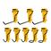 Kit de ganchos Dewalt 8 pe�as para trilho met�lico