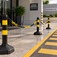 Corrente pl�stica de 6 mm pacote com 10 metros amarela e preta