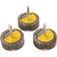 Jogo de rodas de lixa 50 mm x 20 mm com 3 pe�as