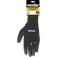 Luva de poli�ster com poliuretano preta tamanho 9 - PPV 1009