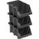 Gaveta pl�stica para estante n� 5 preta modelo pr�tico - 61.35.005.071