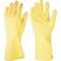 Luva de l�tex antiderrapante com forro amarela