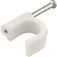 Grampo para de fios redondo em pl�stico 8 mm